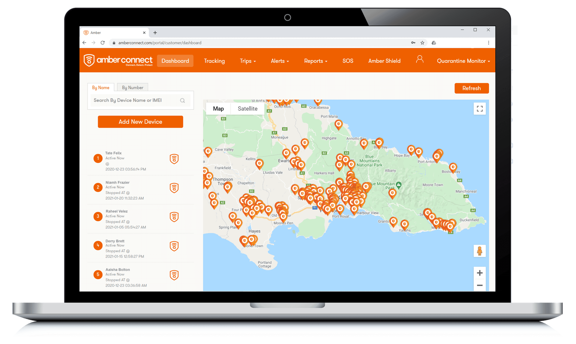 Quarantine Portal Dashboard